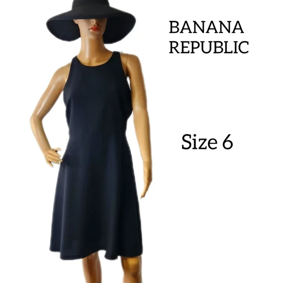 banana republic black cut out dress Dress Casual Short By Banana Republic In Black, Size:18